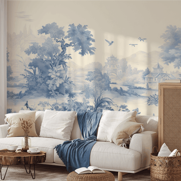 Fototapeten Blaue Oase des Friedens