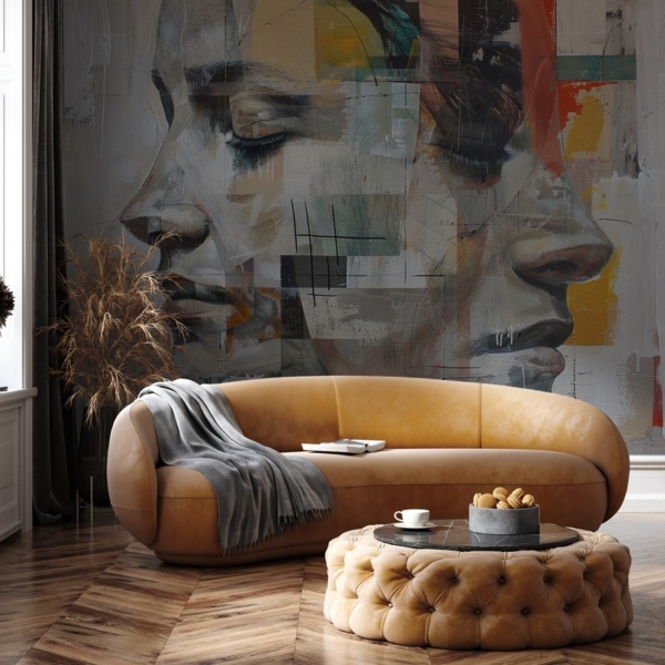 Fototapeten Zwei Gesichter – eine Geschichte