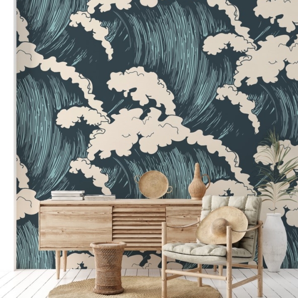 Fototapeten Rauhe Wellen