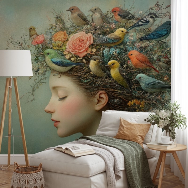 Fototapeten Vogelkreis