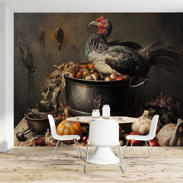 Fototapeten Herbsttisch