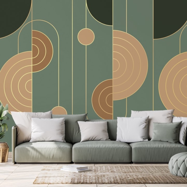 Fototapeten Grüne Abstraktion