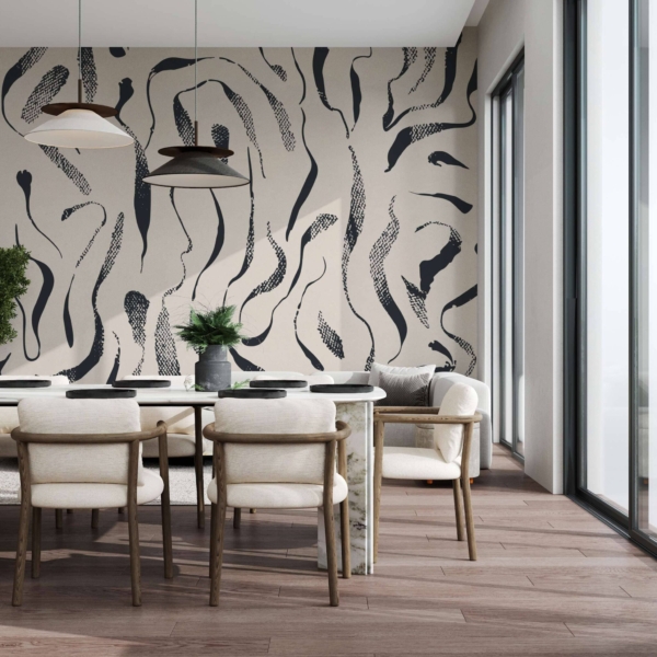 Fototapeten Verdrehte Linien