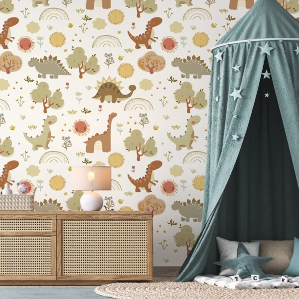 Fototapeten Prähistorisches Land