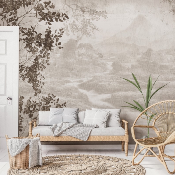 Fototapeten Talblick