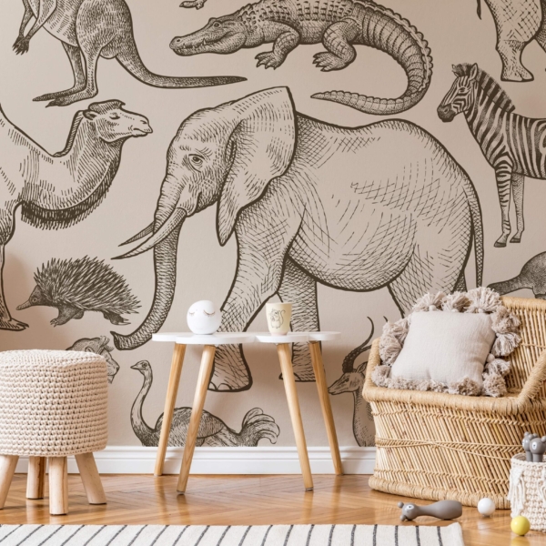 Fototapeten Exotische Linien