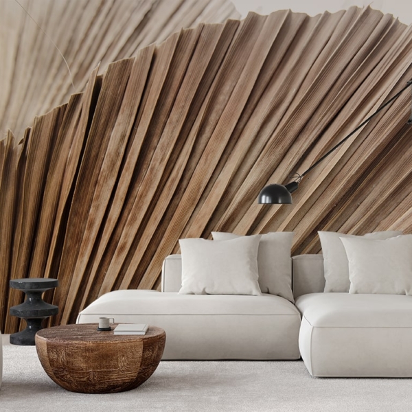 Fototapeten Getrocknete Fächer der Natur