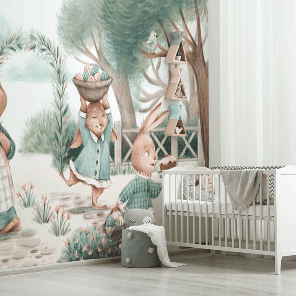 Fototapeten Frühlingshasen