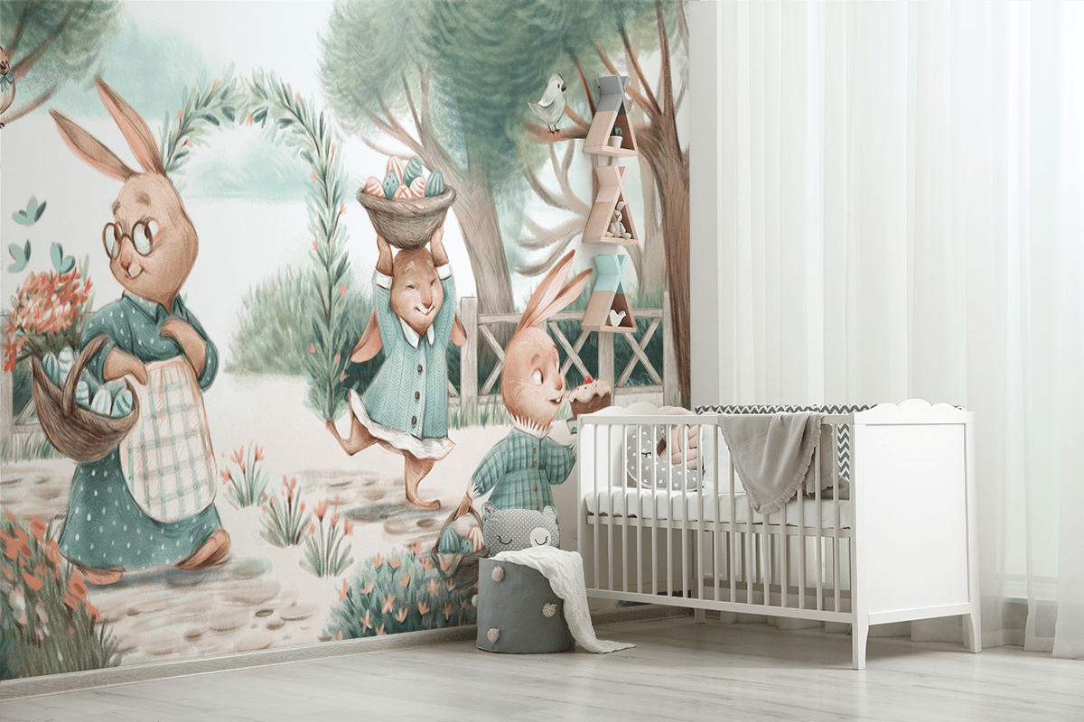 Fototapeten Frühlingshasen