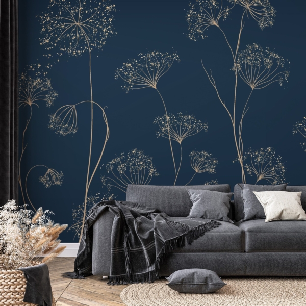 Fototapeten Blumennacht