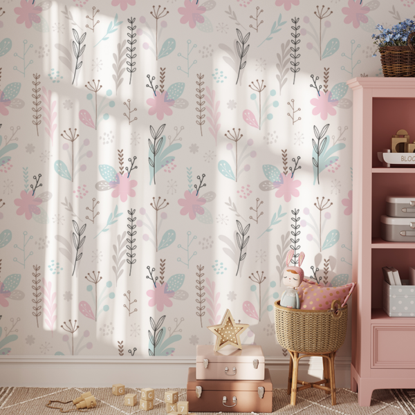 Fototapeten Pastellgarten