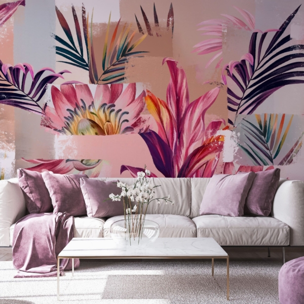 Fototapeten Blumenmosaik