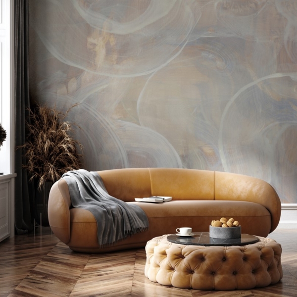 Fototapeten Fließende Wellen