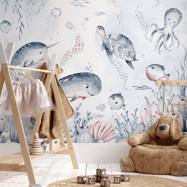 Fototapeten Die Große Meeresfamilie