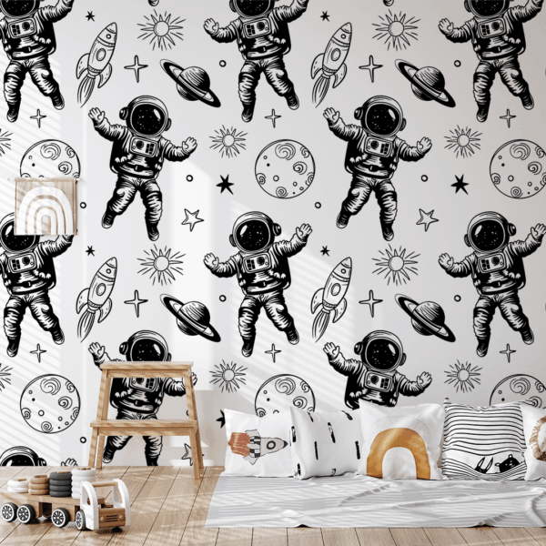 Fototapeten Astronauten in der Galaxie