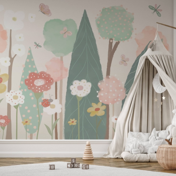 Fototapeten Blumenland