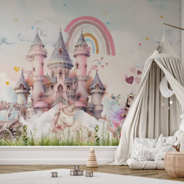 Fototapeten Das Land des Rosenregenbogens