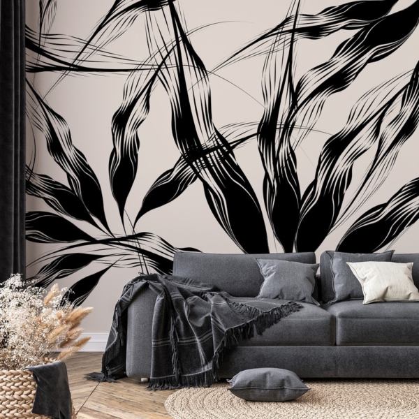 Fototapeten sich wiegende Blätter