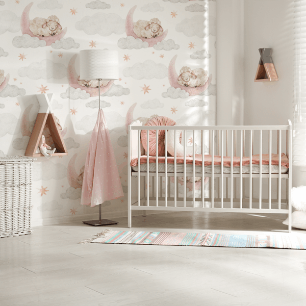 Fototapeten Verschlafenes Schafland