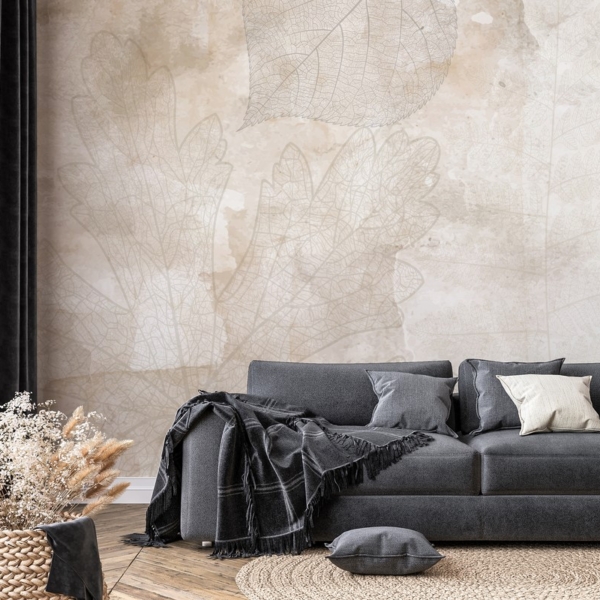 Fototapeten Blattabdruck