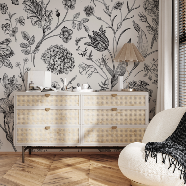 Fototapeten Klassische botanische Eleganz