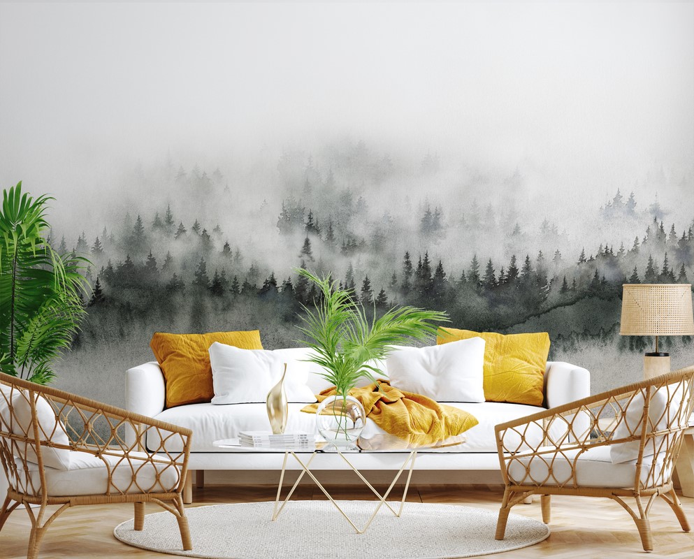 Fototapeten Nebellandschaft