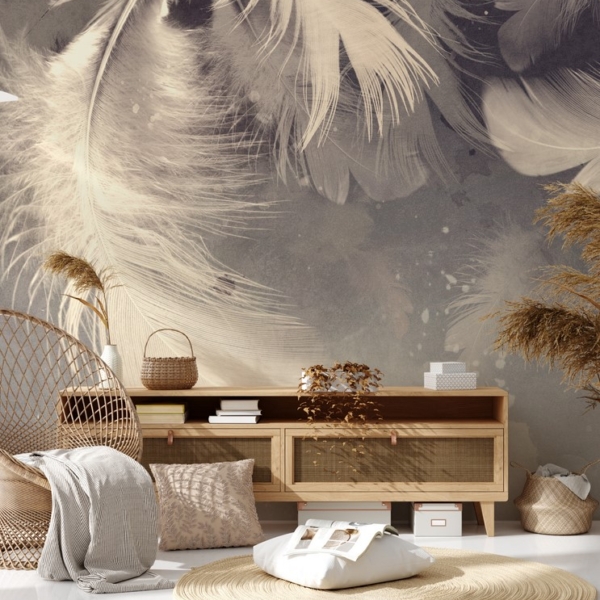 Fototapeten Leichtigkeit der Federn