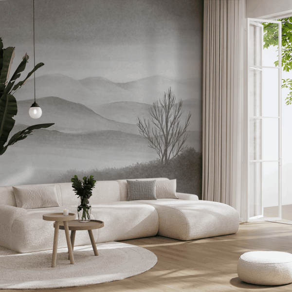 Fototapeten Neblige Stille