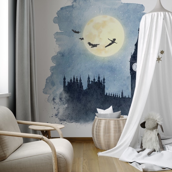 Fototapeten Märchenhaftes London mit Peter Pan