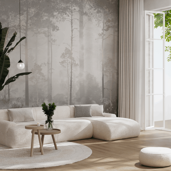 Fototapeten Nebelige Stille