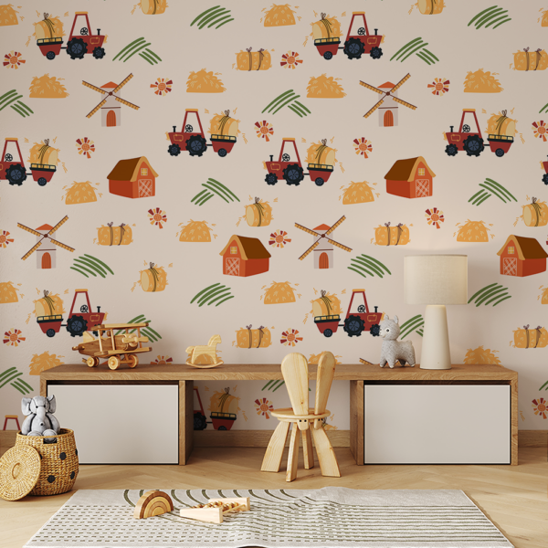 Fototapeten Harmonie auf dem Bauernhof