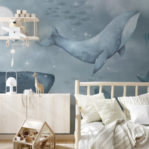 Fototapeten Tanz der Wale