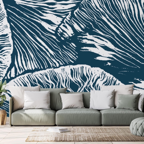 Fototapeten Fließende Lamellen