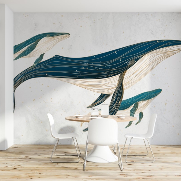 Fototapeten Reise der Wale