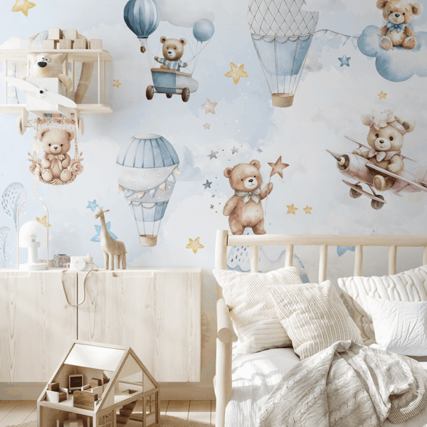 Fototapeten Teddybärs Sternenland