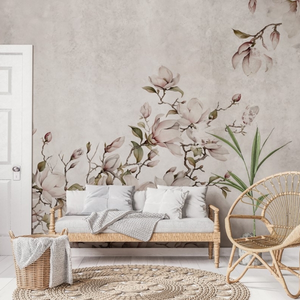 Fototapeten Magnolienzweige