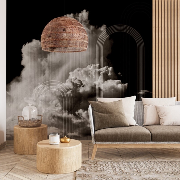 Fototapeten Wolken, die von der Kunst zerbrochen werden