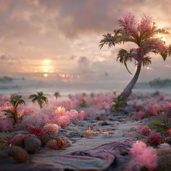 Fototapeten Rosa Einsamkeit