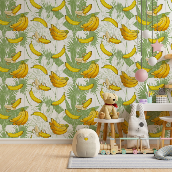 Fototapeten Bananen zwischen den Blättern