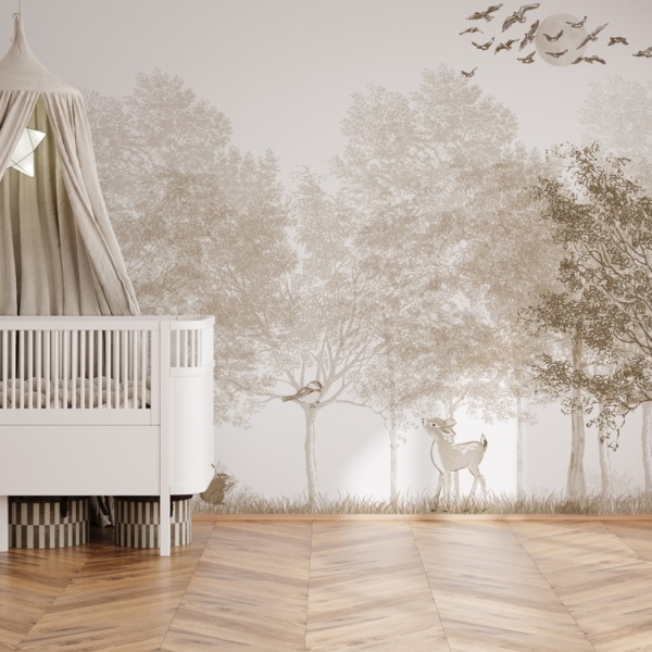 Fototapeten Zartes Holz