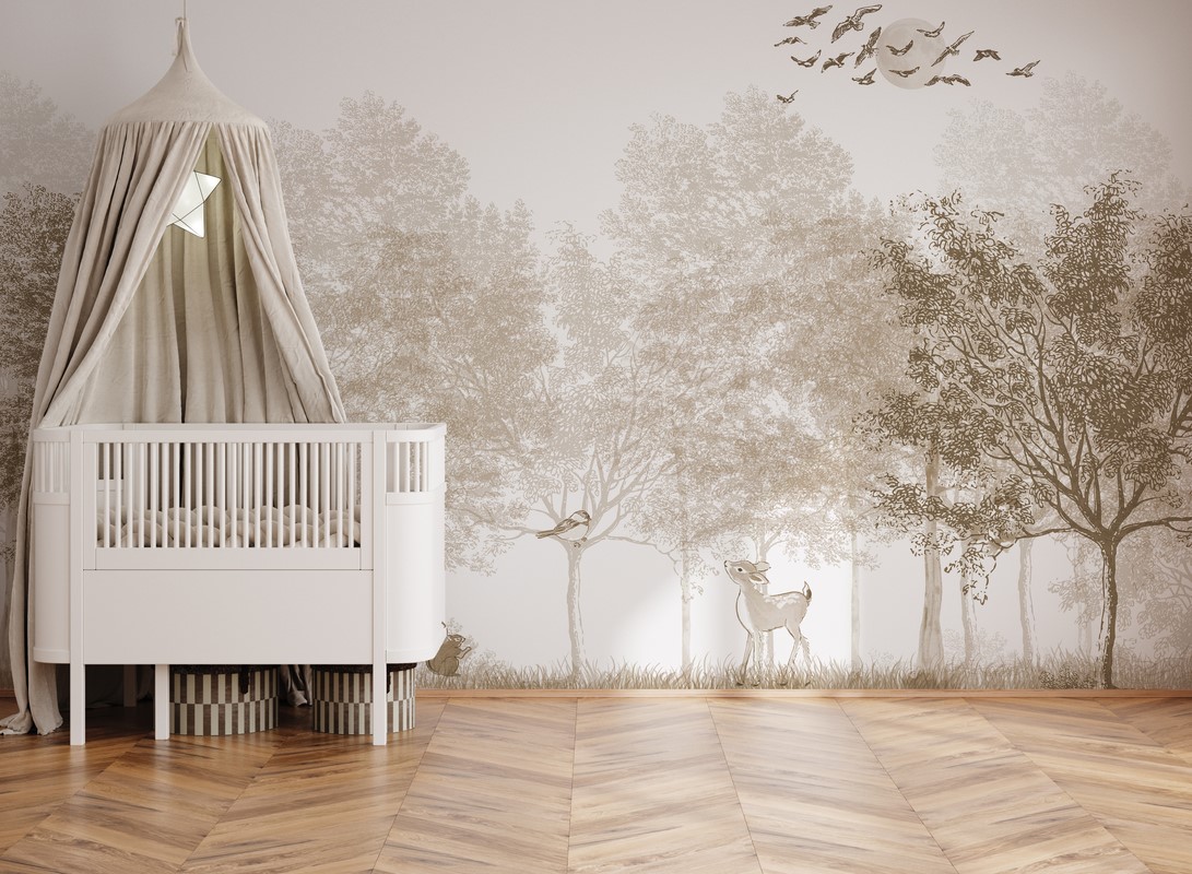 Fototapeten Zartes Holz