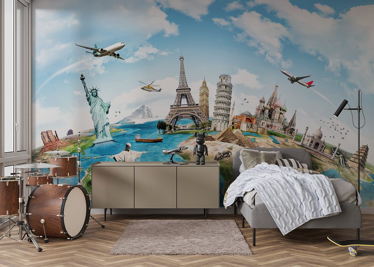 Fototapeten Reise um die Welt
