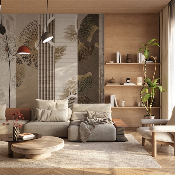 Fototapeten Geometrisches Mosaik der Natur