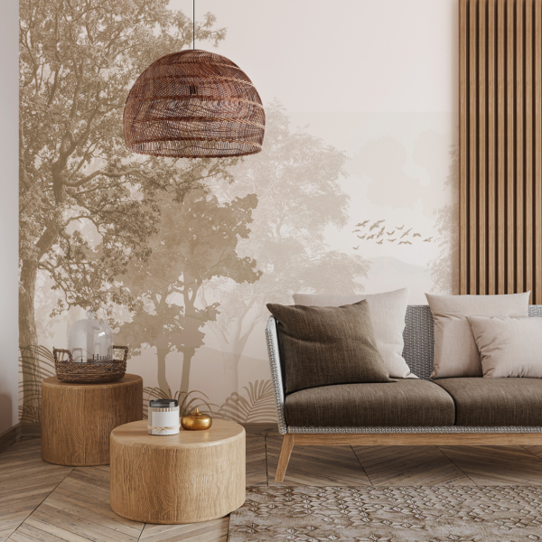 Fototapeten Beige Grove