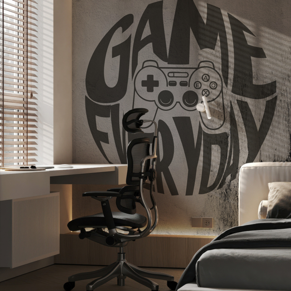 Fototapeten Gaming-Pad an einer Betonwand