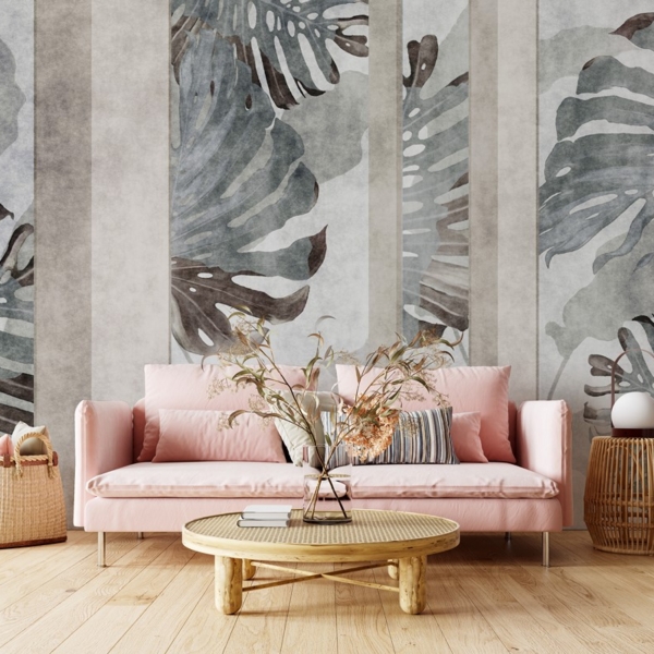 Fototapeten Monstera in Abstraktion