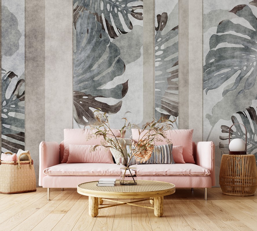 Fototapeten Monstera in Abstraktion