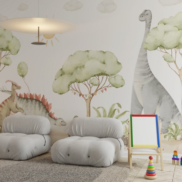 Fototapeten Niedliche Dinosaurier