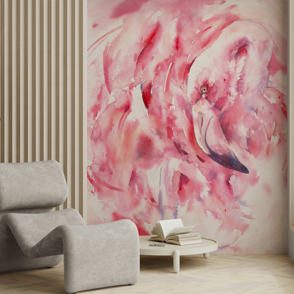 Fototapeten Rosa Flamingo