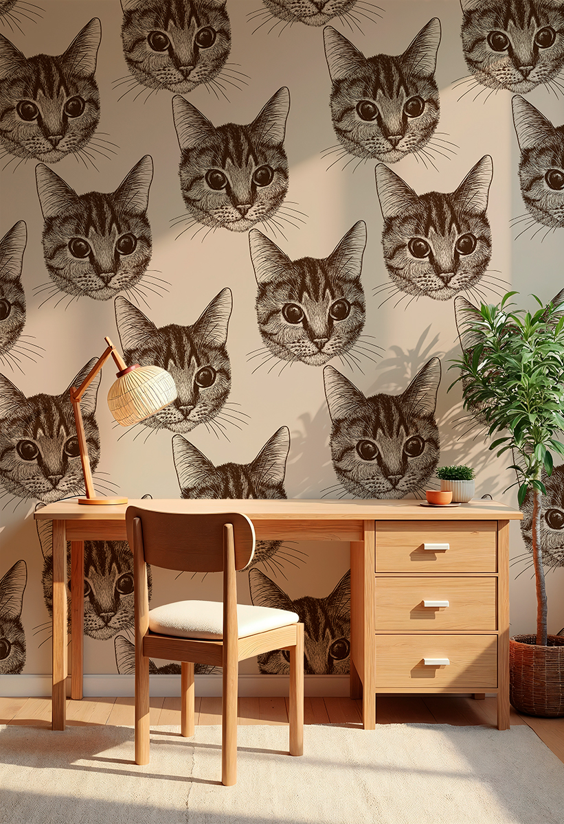 Fototapeten Katzenporträts